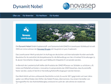 Tablet Screenshot of dynamit-nobel.com