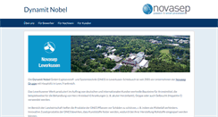 Desktop Screenshot of dynamit-nobel.de